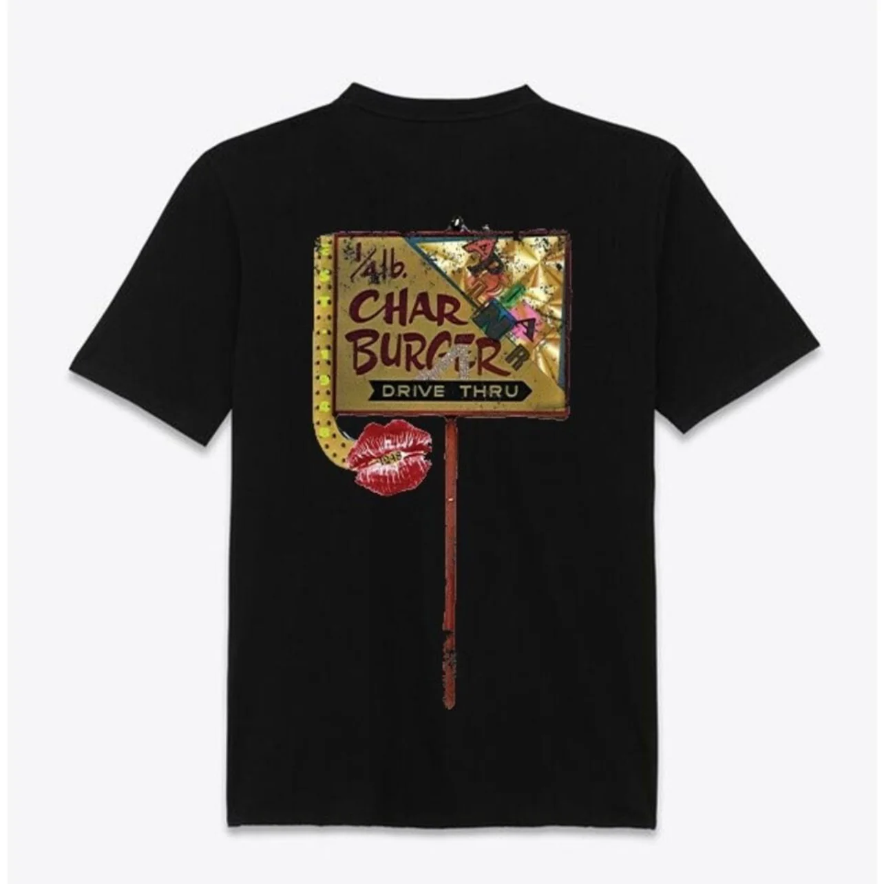 Apolinar Drive In Black Tee - Image 2