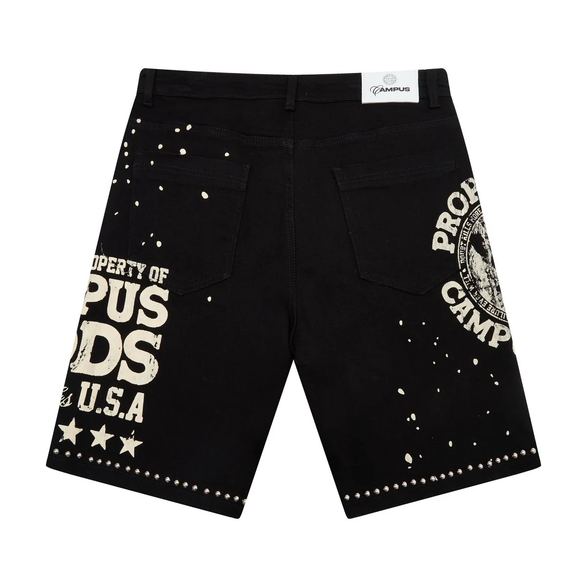 Campus “Seraph” Black Denim Jorts - Image 3