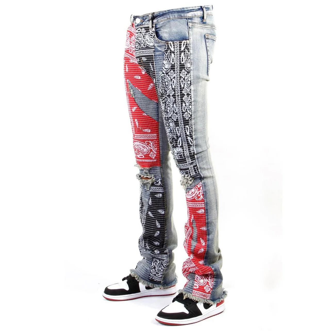 Copper Bandanna Red Stacked Jeans - Image 2