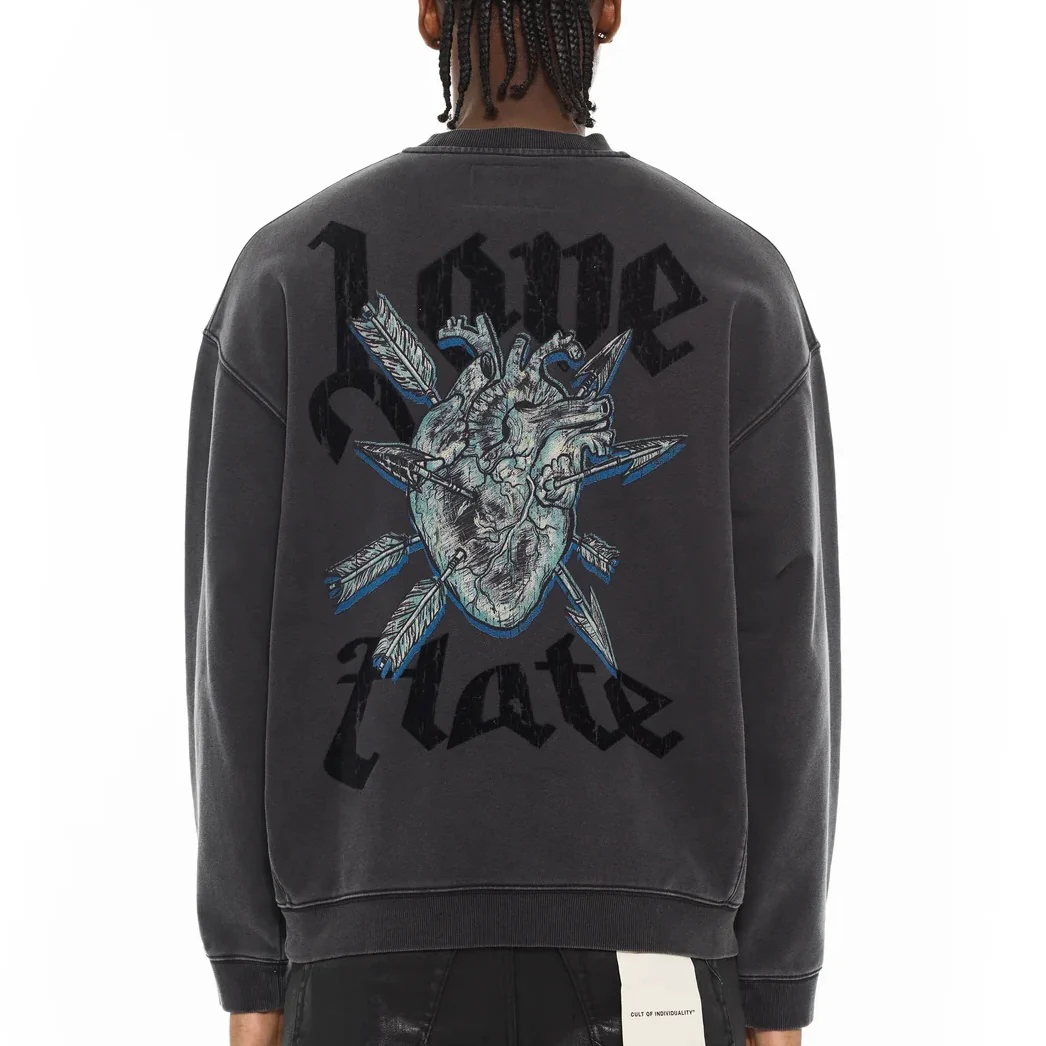 Cult “Novelty” Vintage Charcoal Sweater - Image 2