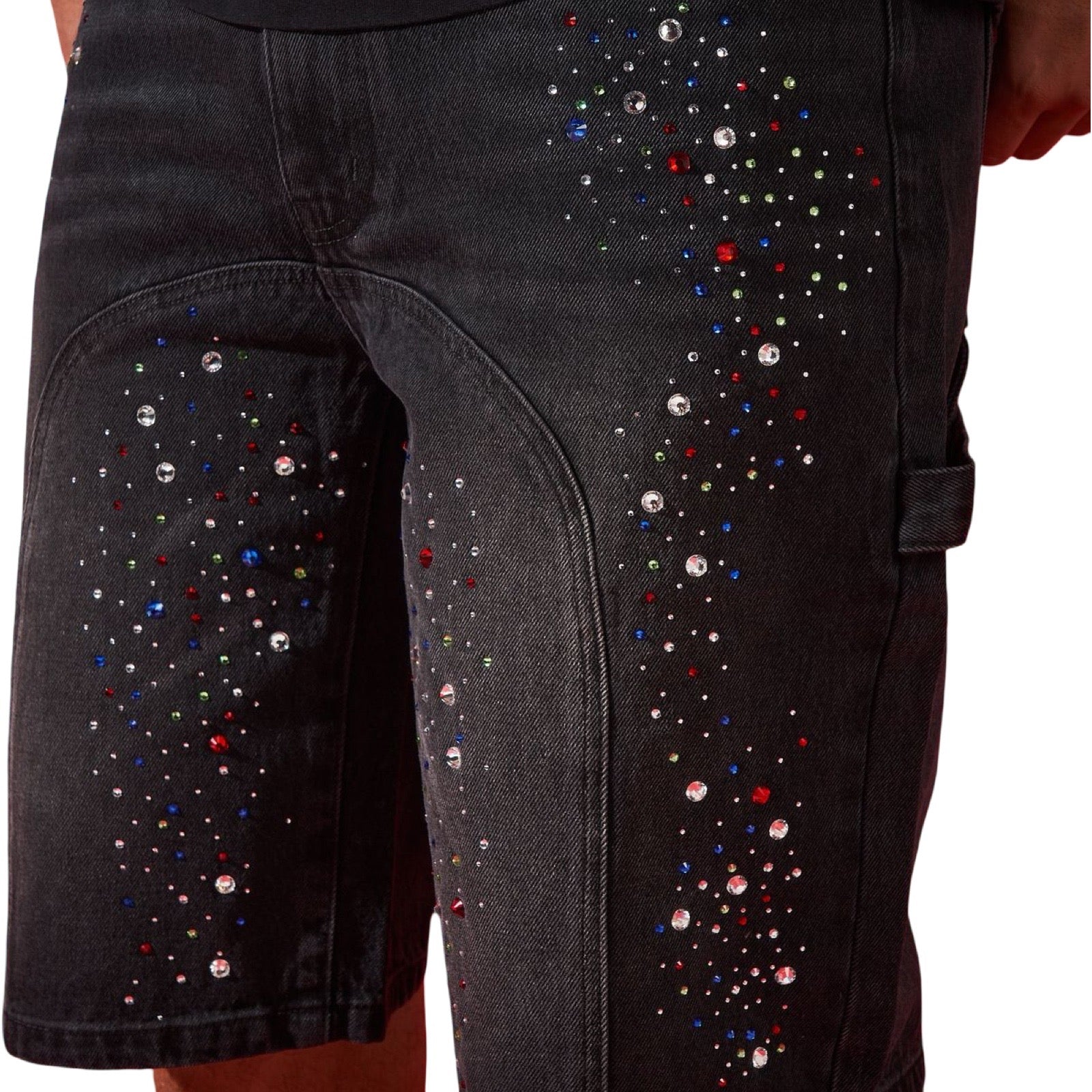 Duaa “Supplication” Stone Black Shorts - Image 2