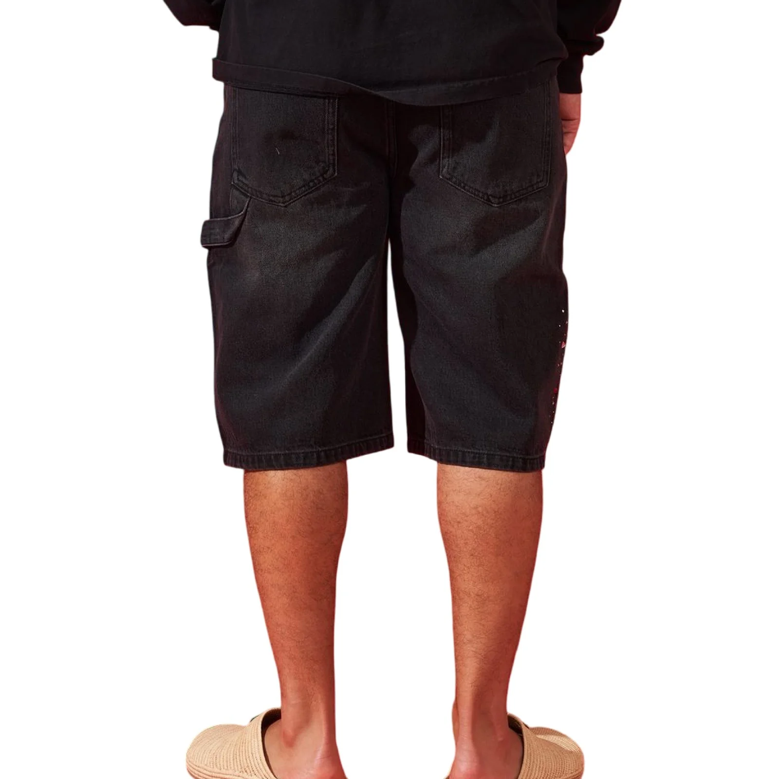 Duaa “Supplication” Stone Black Shorts - Image 3