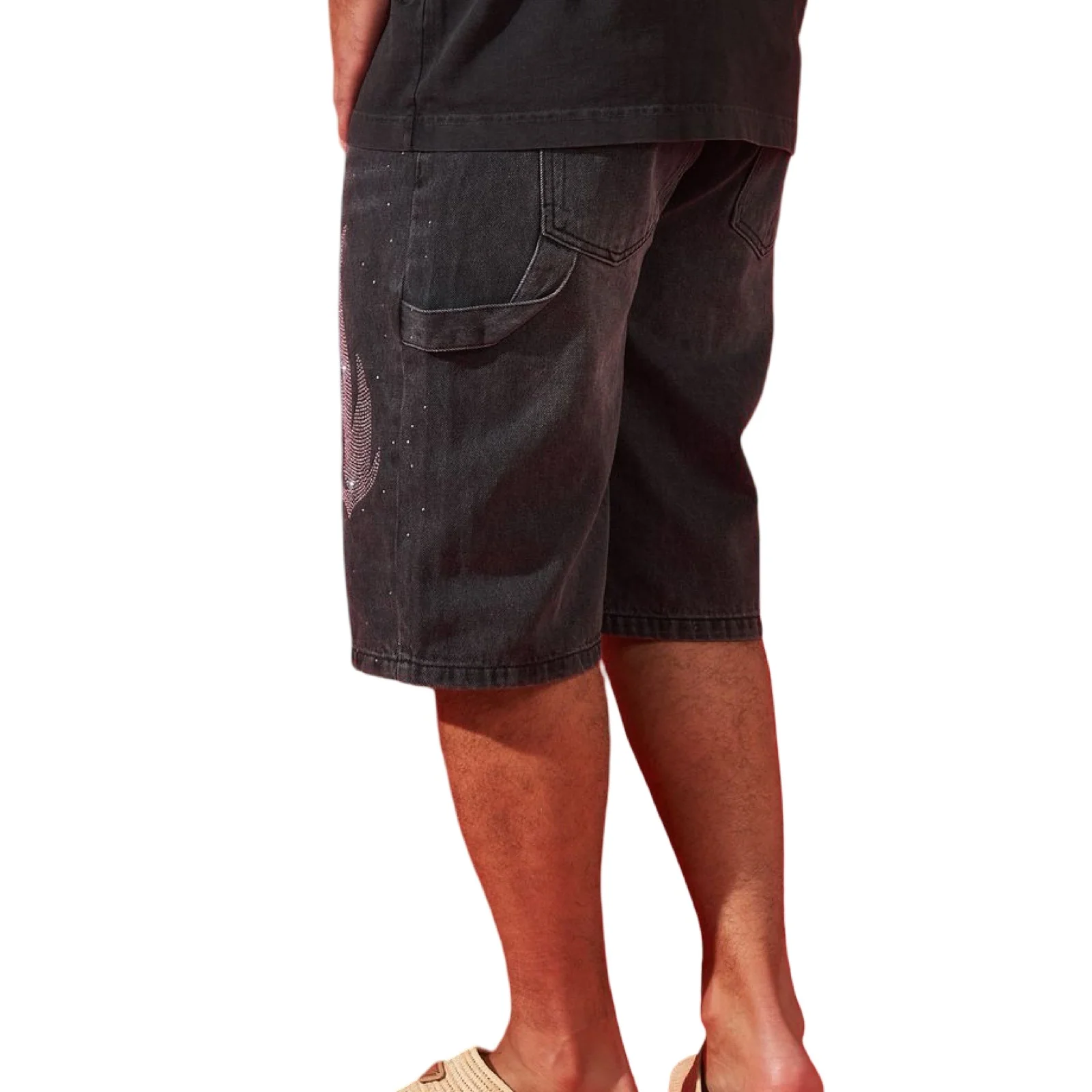 Duaa “Thriving” Flame Stone Shorts - Image 2