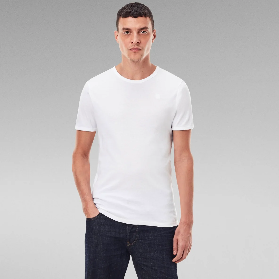G-Star Basic 2 Pack White Tee - Image 2