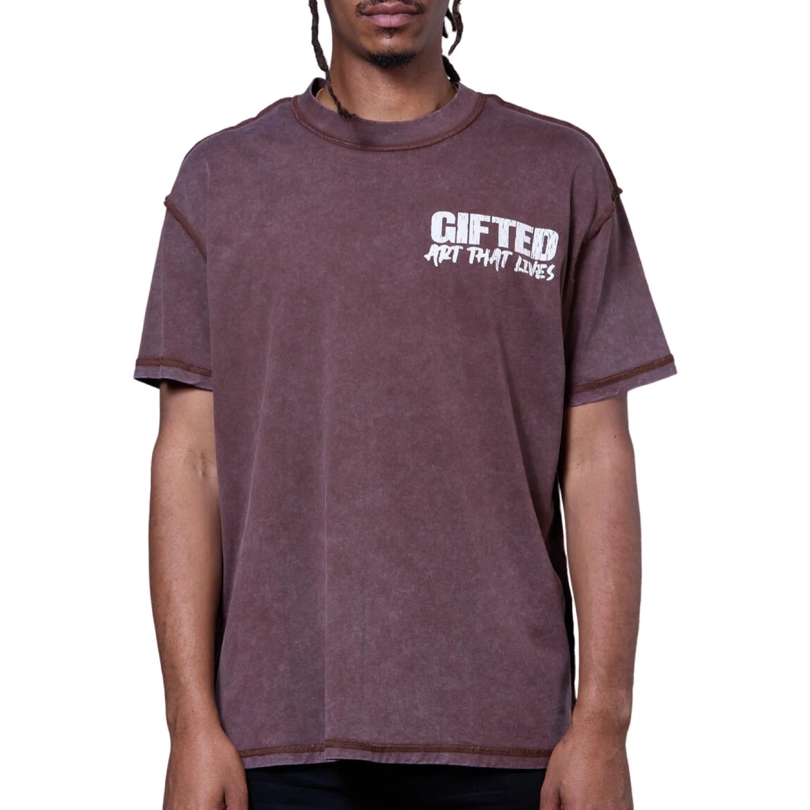 GFTD “Dead Rose” Brown Tee - Image 2