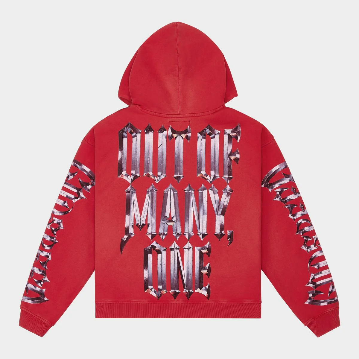 Godspeed “Chrome Motto” Red Hoodie - Image 3