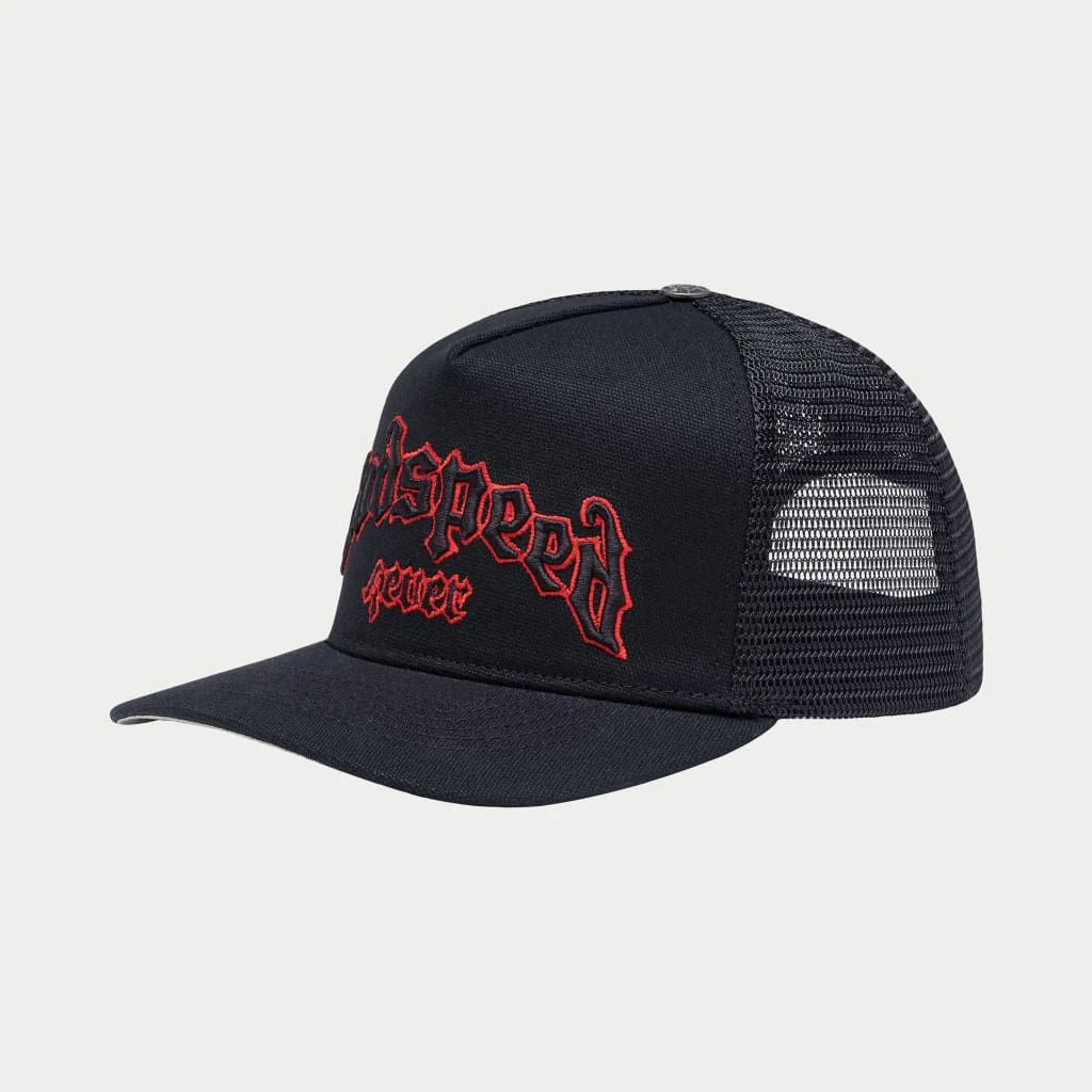 Godspeed “Forever” Black/Red Trucker Hat - Image 2