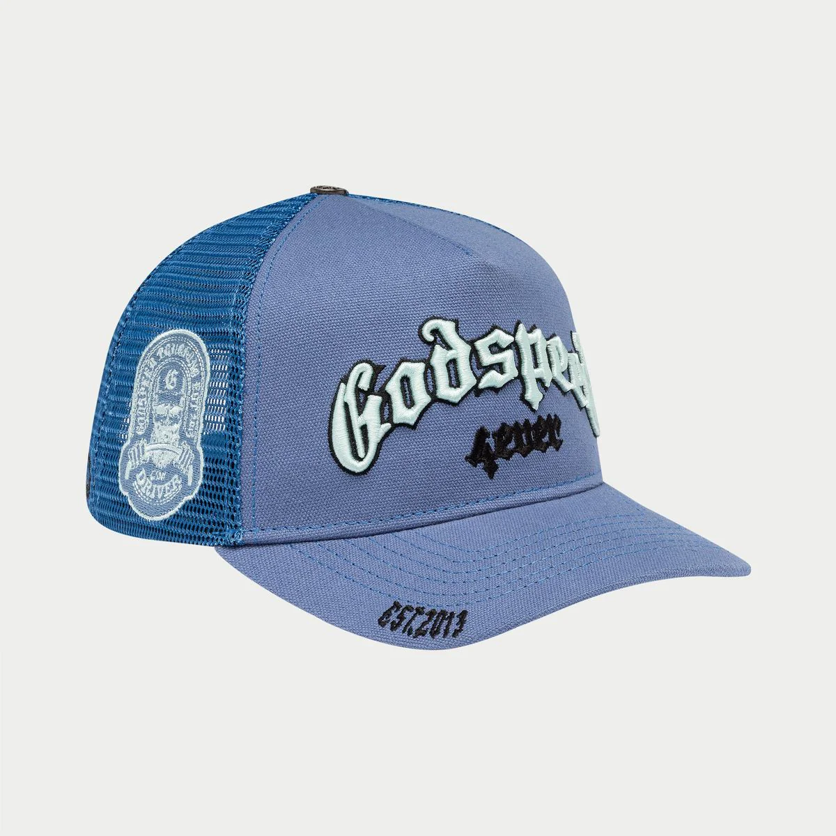 Godspeed “Forever” Triple Blue Trucker Hat - Image 2