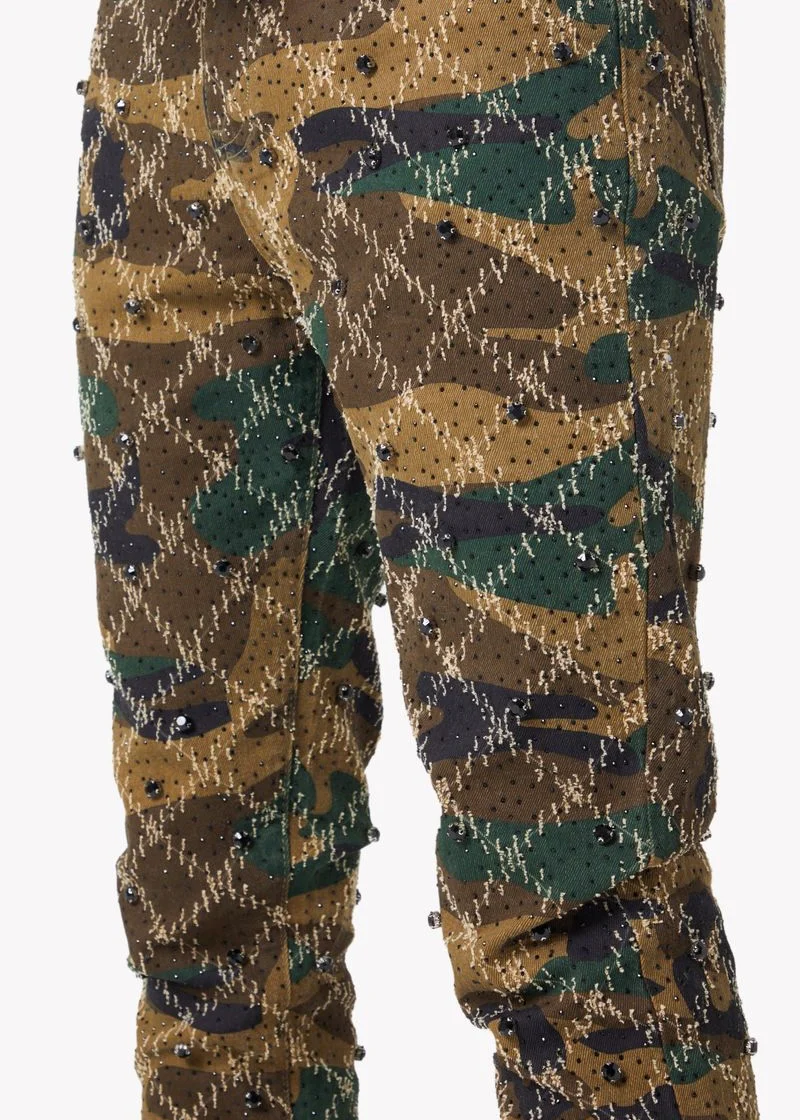 Guapi Camo Embellished Jeans - Image 3