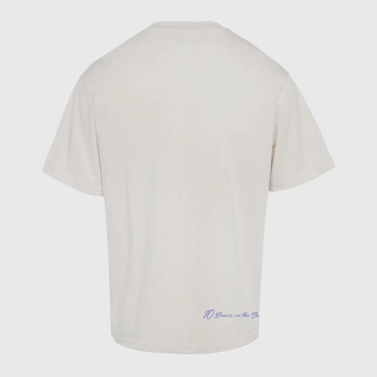 Homme Femme Heat Check Tee In Cream And Blue - Image 2