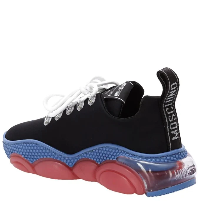Lycra Bubble Teddy Sneaker In Black/Multi - Image 2