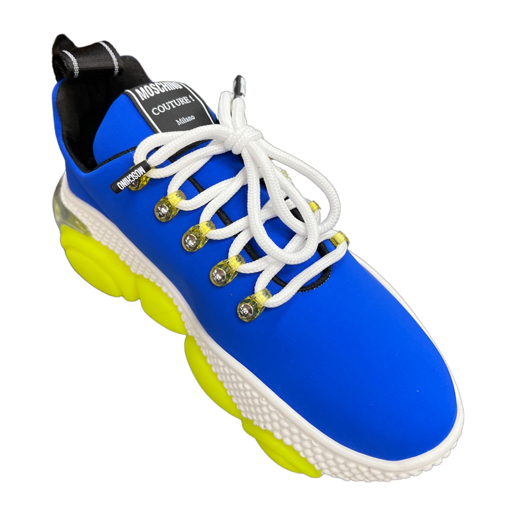 Lycra Bubble Teddy Sneaker In Royal - Image 2