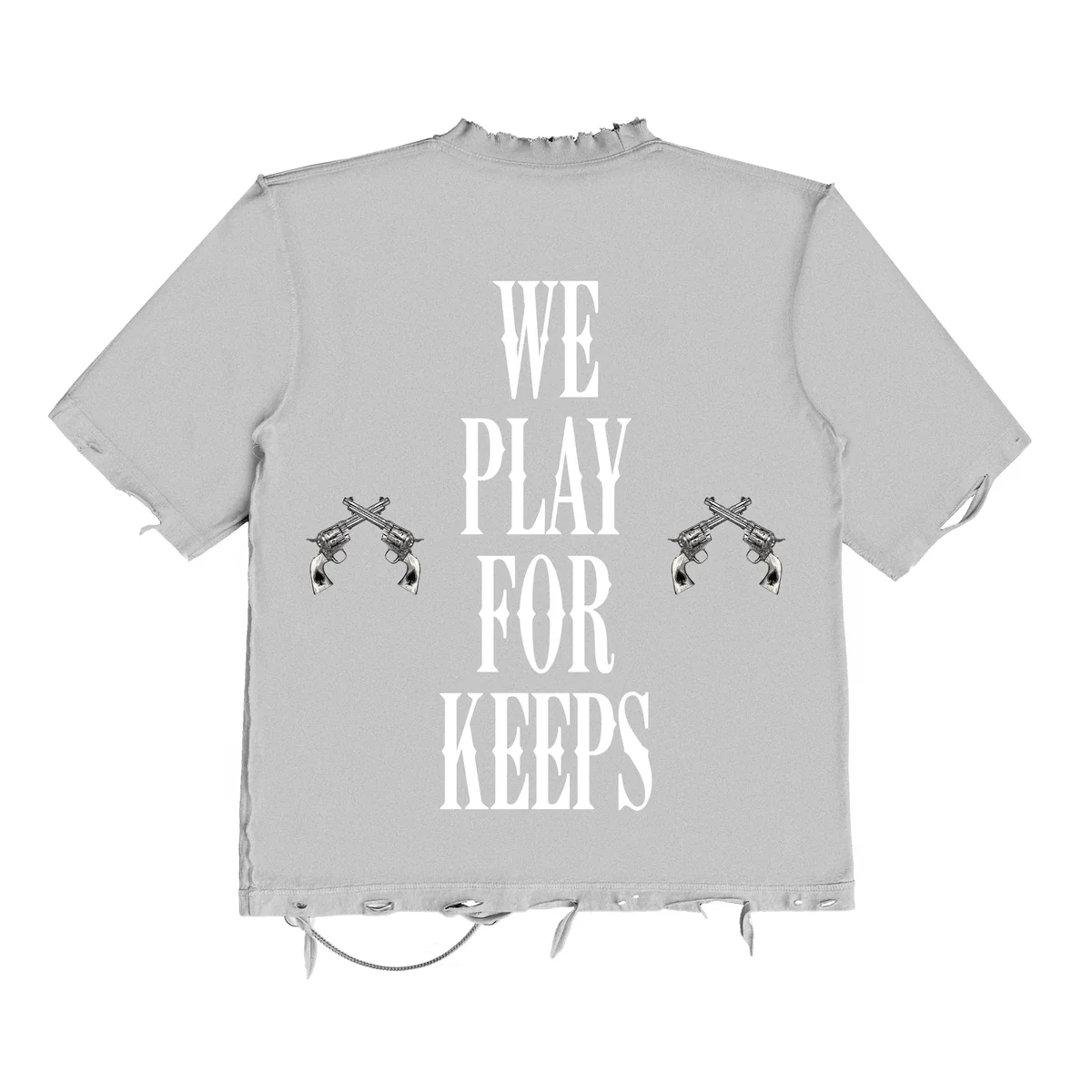 November Reine “We Play” Heavyweight Grey Tee - Image 2