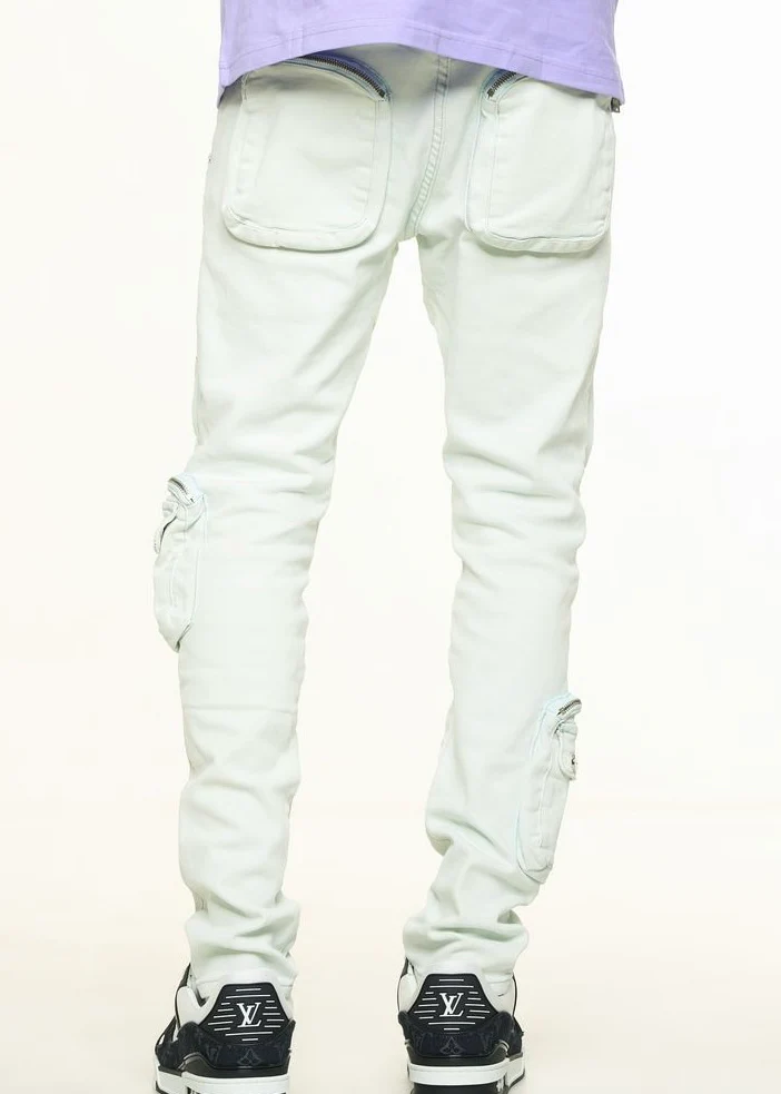 Pheelings “Lucid Dreams” Light Blue Cargo Skinny Jean - Image 3