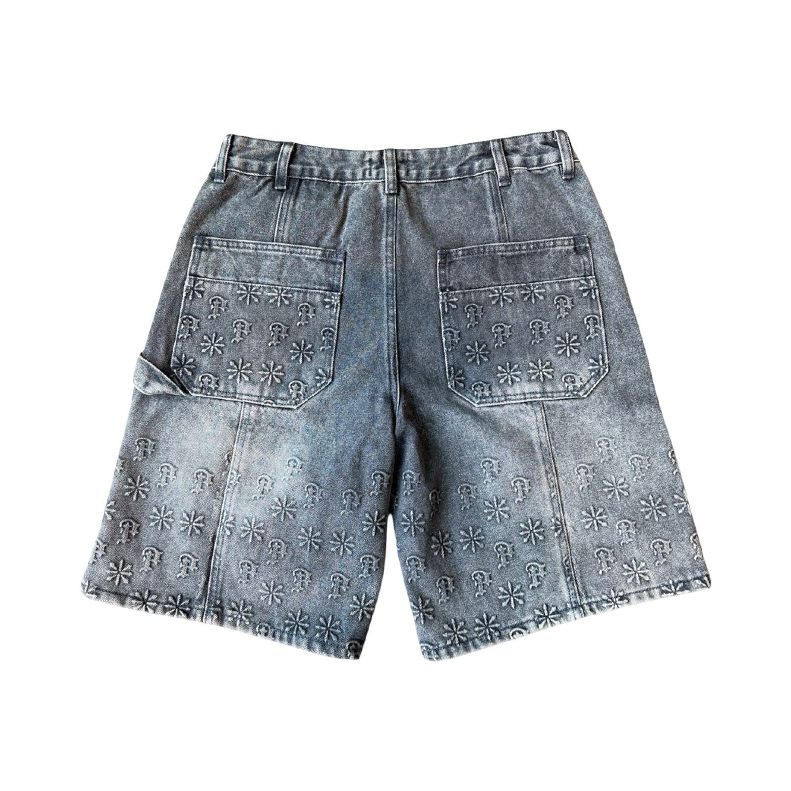 Prestige “Embossed” Denim Shorts - Image 2