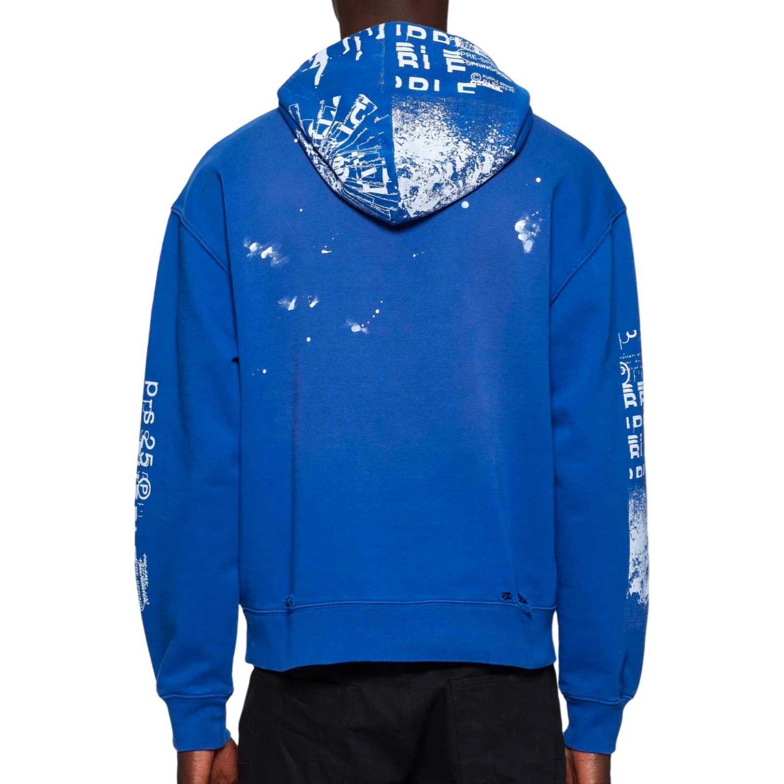 Purple Brand Blue French Terry Hoodie - Image 2