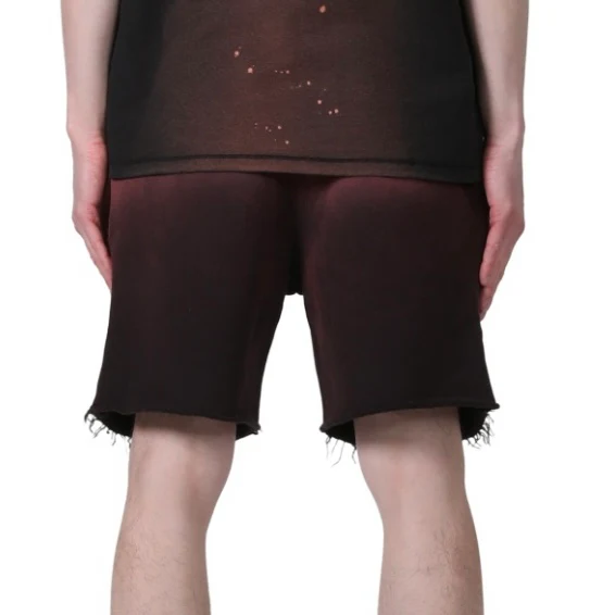 Purple Brand French Terry Red Tie Dye Short - Image 2