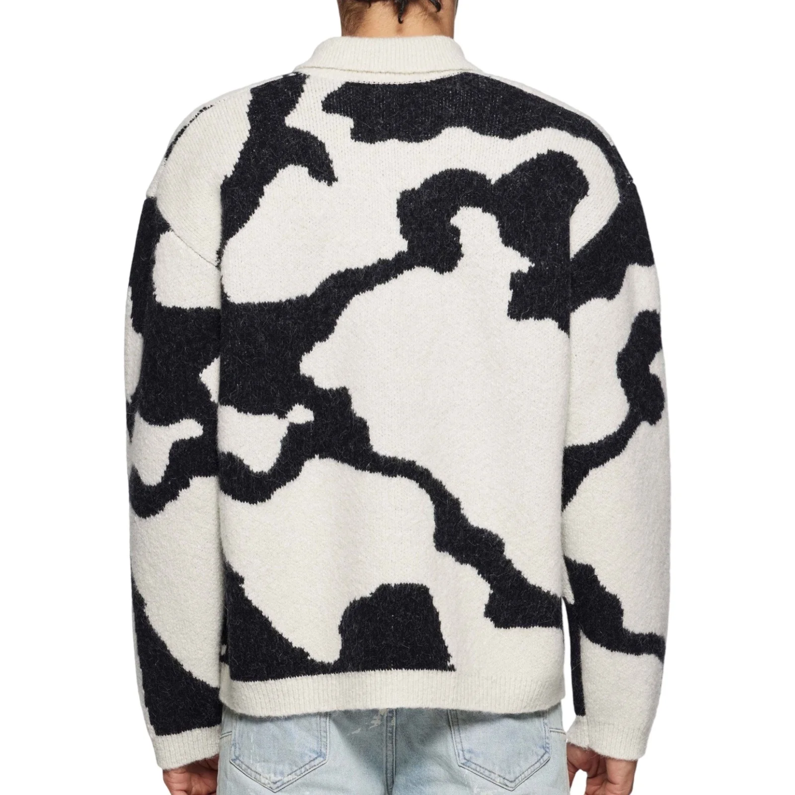 Purple Brand Jacquard Polo Sweater - Image 2