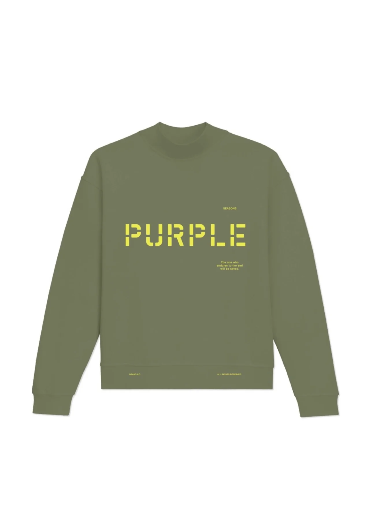 Purple Brand Military Stencil Logo L/S Tee - Image 3