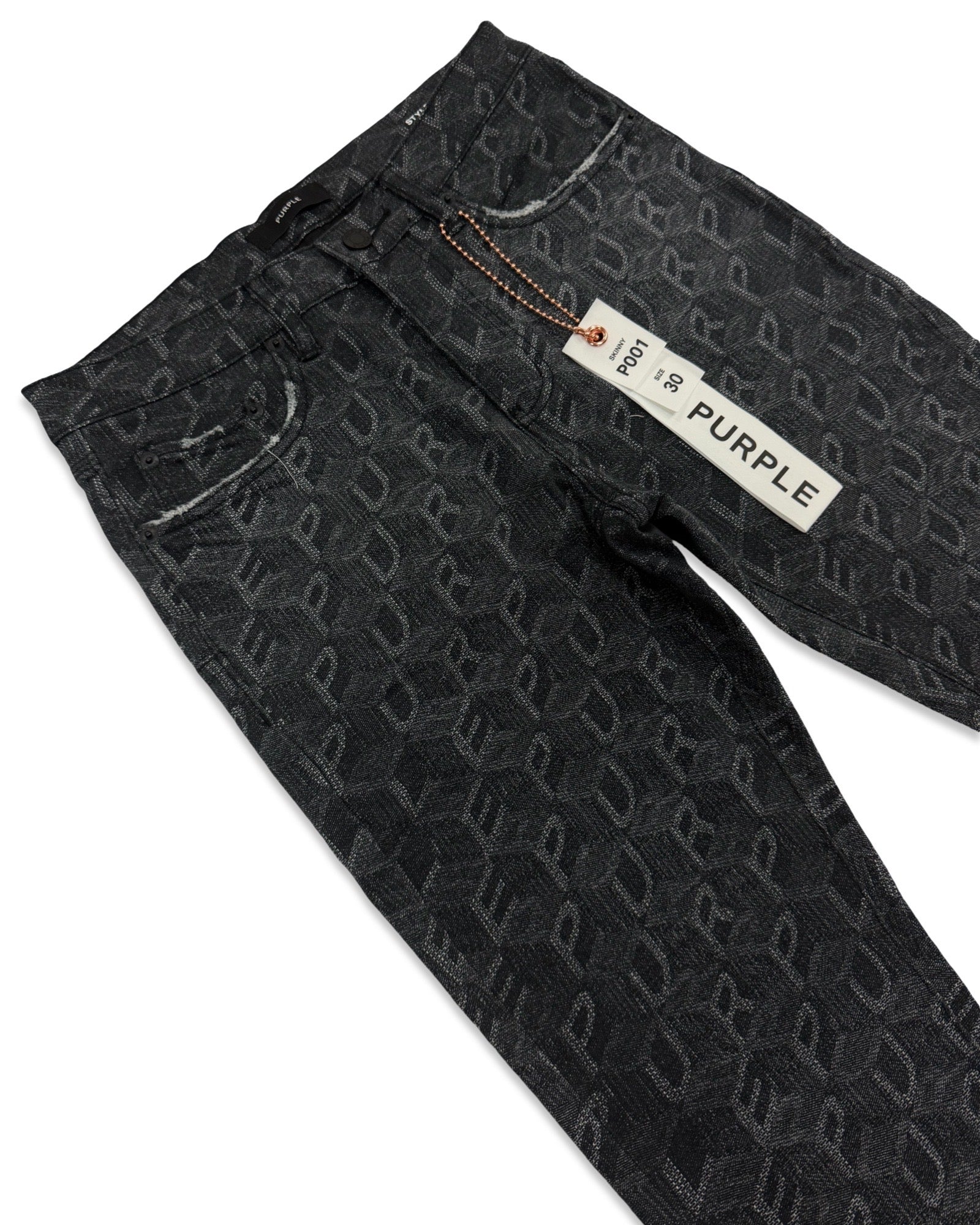 Purple Brand “Monogram Block” Black Jeans - Image 2