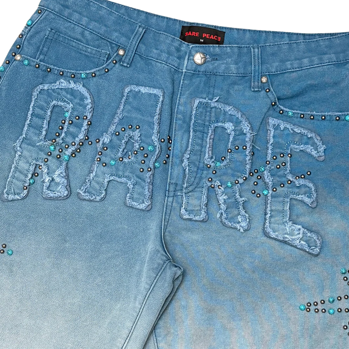 Rare Peace “Twill” Wash Rhinestone Short - Image 2