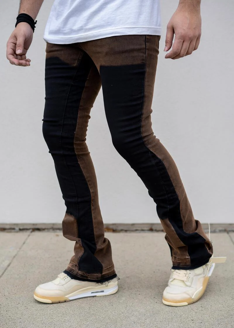 Reelistik Brown Fade Stacked Jeans (RST4146-5) - Image 4