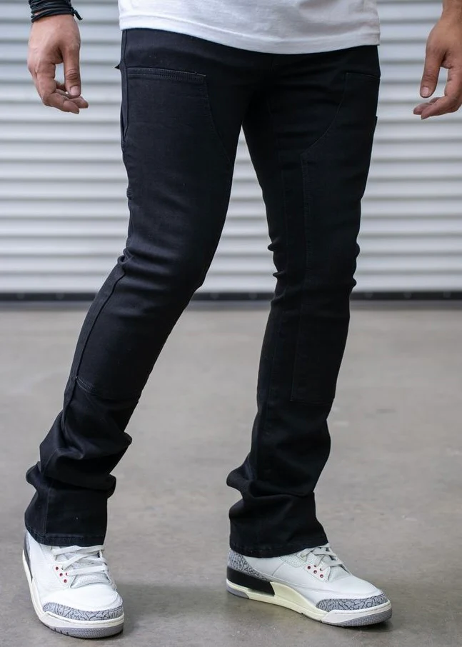 Reelistik Campo Black Stacked Jeans (RST6011) - Image 2