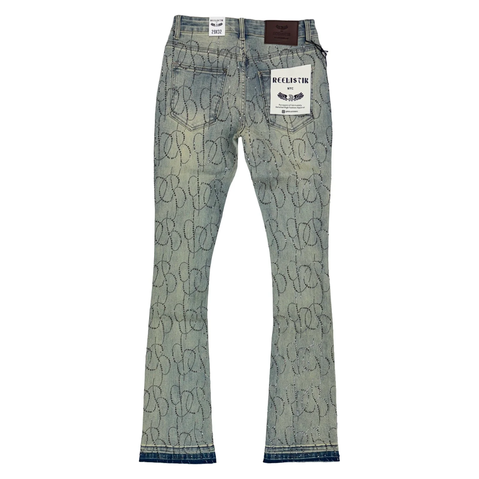 Reelistik Diamond Letter Stacked Jeans (RST-1200) - Image 2
