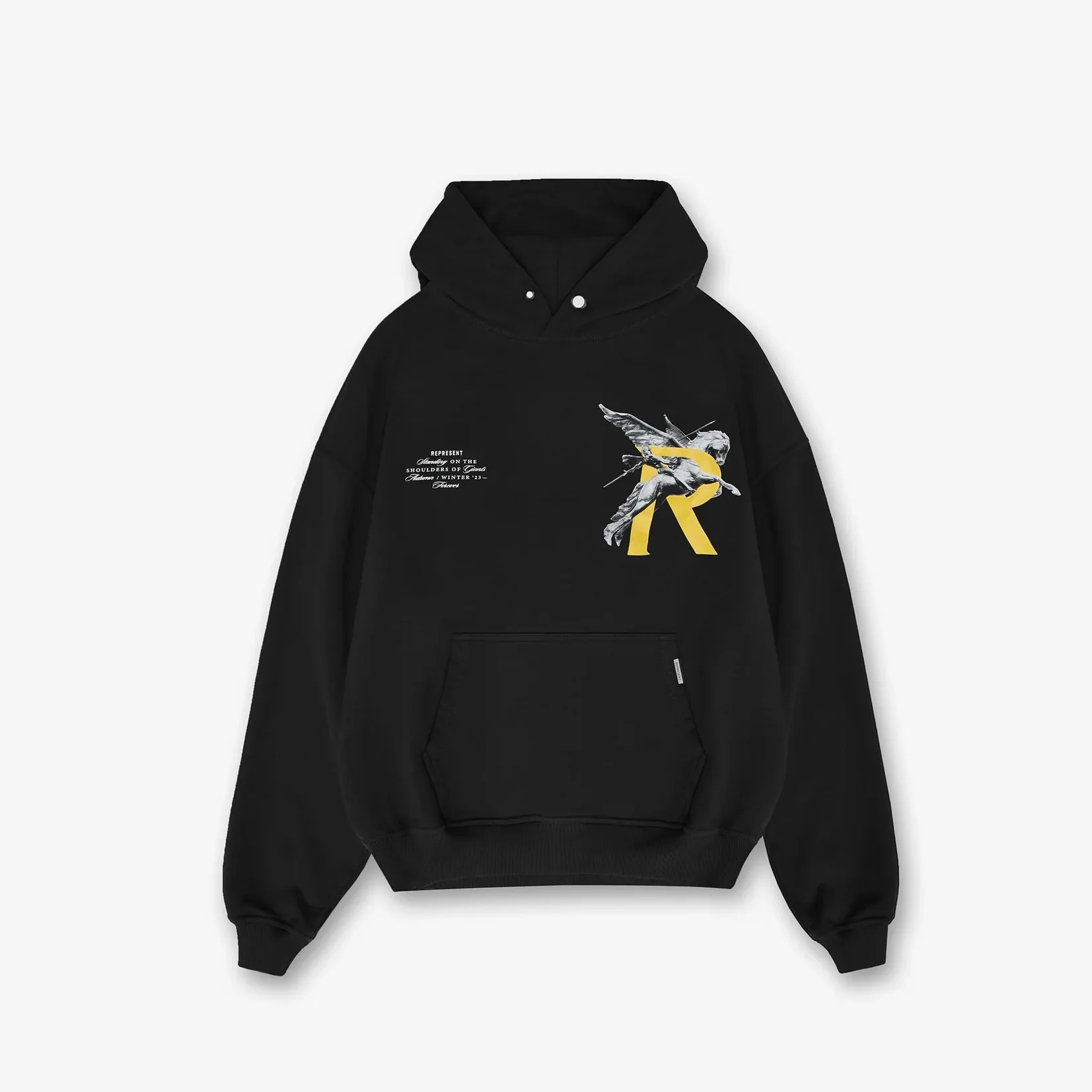 Represent Giants Jet Black Hoodie - Image 2