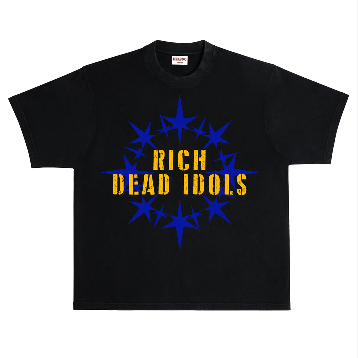 Rich Idols “Turn Pain” Black/Blue Tee - Image 2