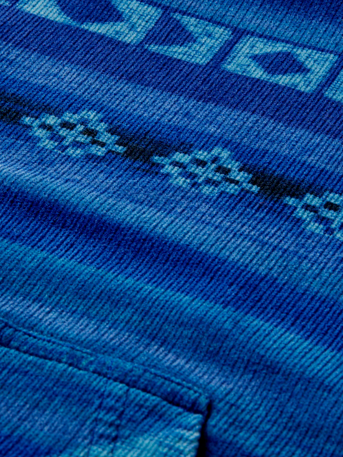 Scotch & Soda Corduroy Hoodie In Blue (167223) - Image 2