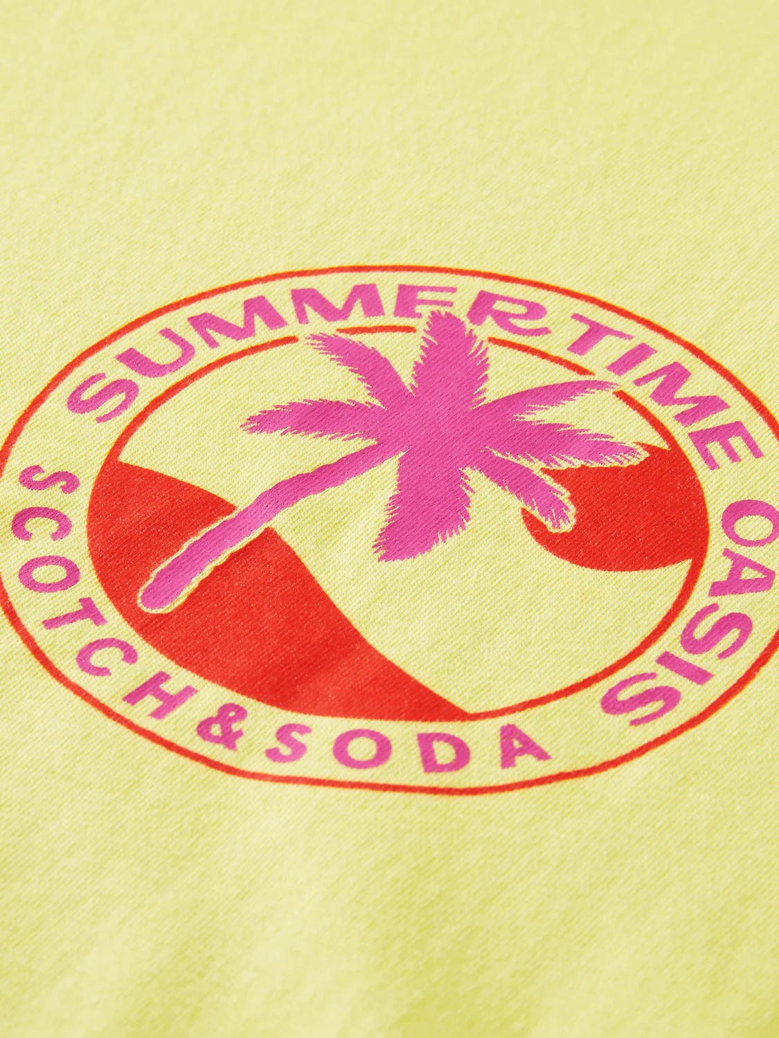Scotch&Soda Graphic Jersey Tee In Lemonade (166062) - Image 2