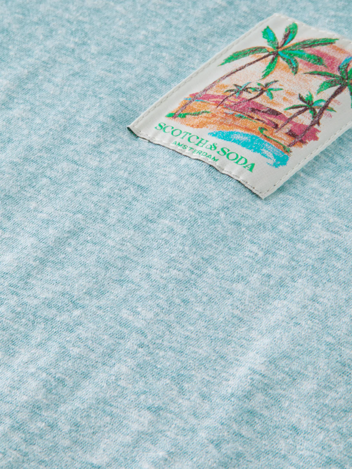 Scotch&Soda Melange Tee In Pool (166653) - Image 2