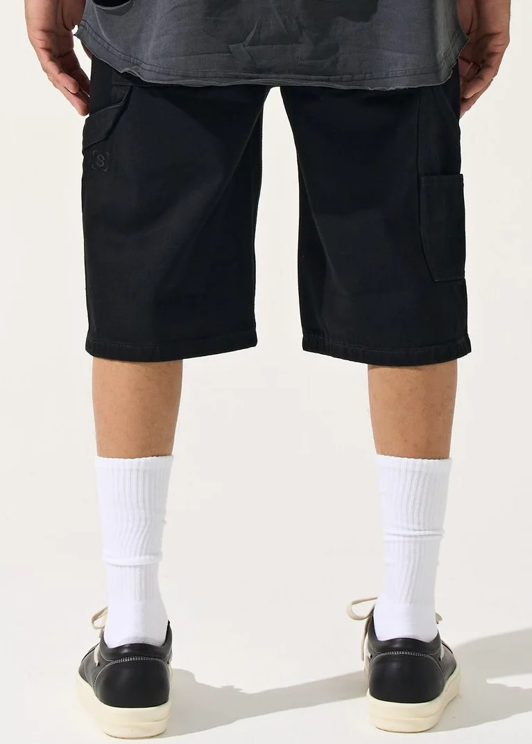 Serenede “Ink Stone” Black Denim Shorts - Image 3