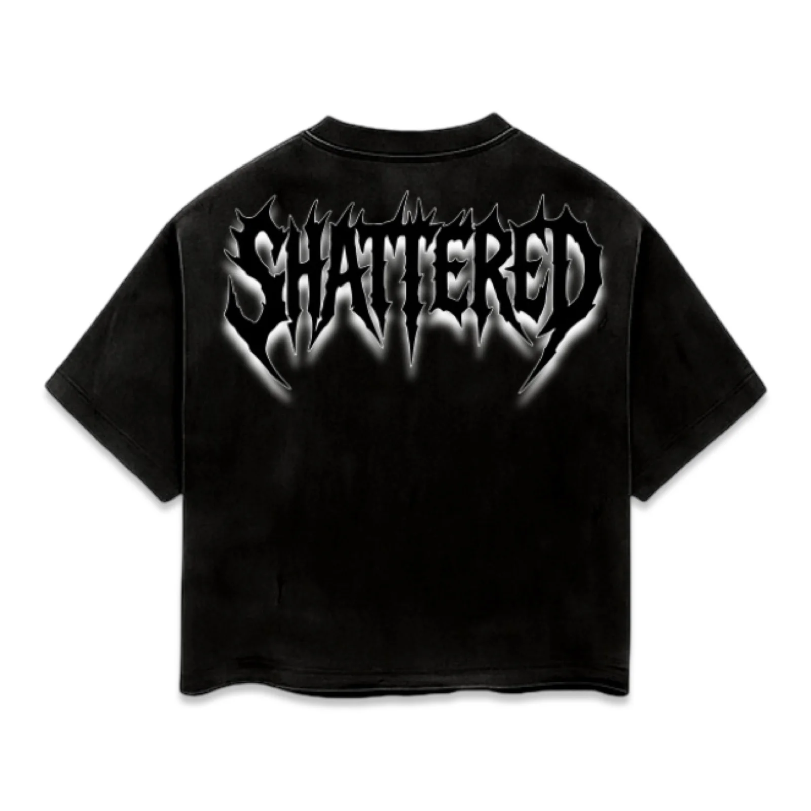 Shattered Hearts “Anxiety” Black Tee - Image 2