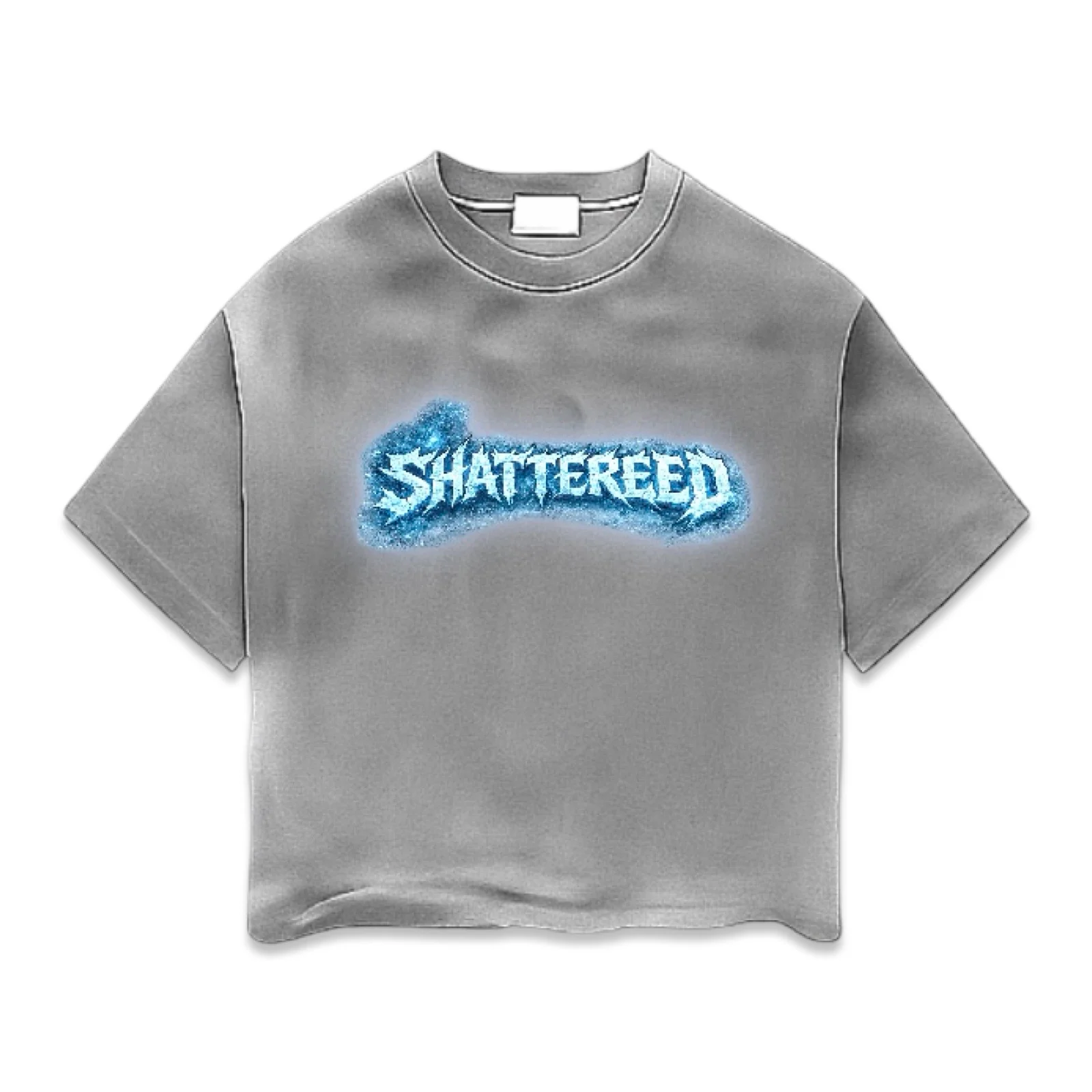Shattered Hearts “Icy” Grey Tee - Image 2