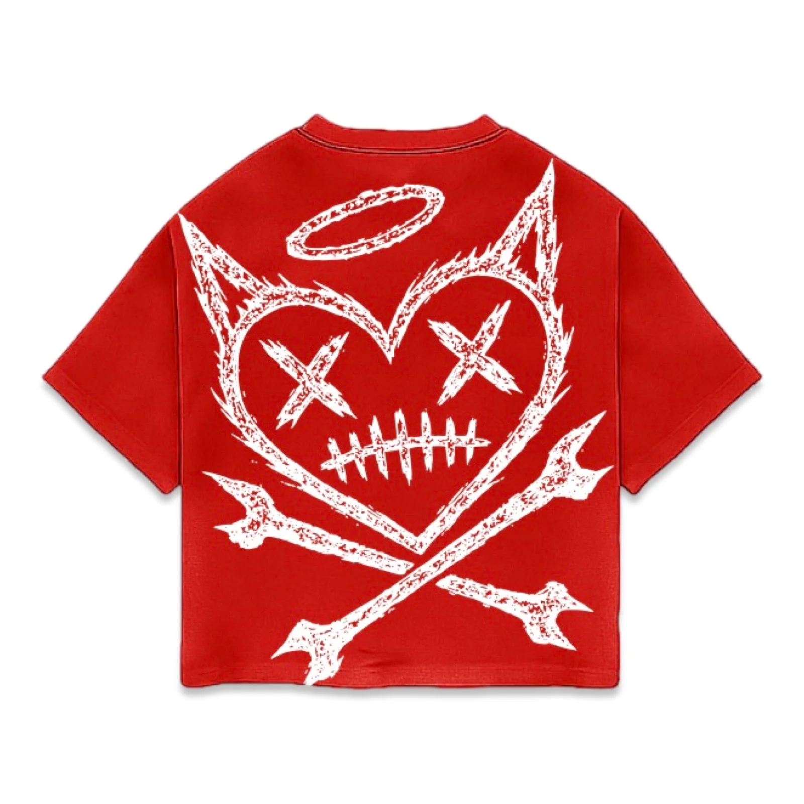 Shattered Hearts Logo Red Tee - Image 2