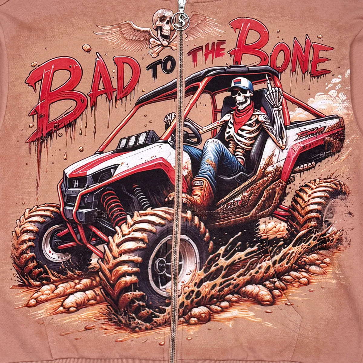 Stray “Bad To The Bone” Full Zip Hoodie - Image 2