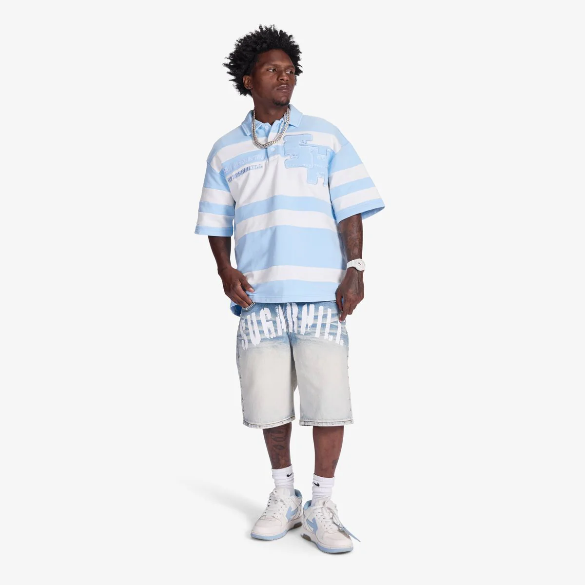 Sugarhill “Super 9” Baby Blue Polo - Image 3