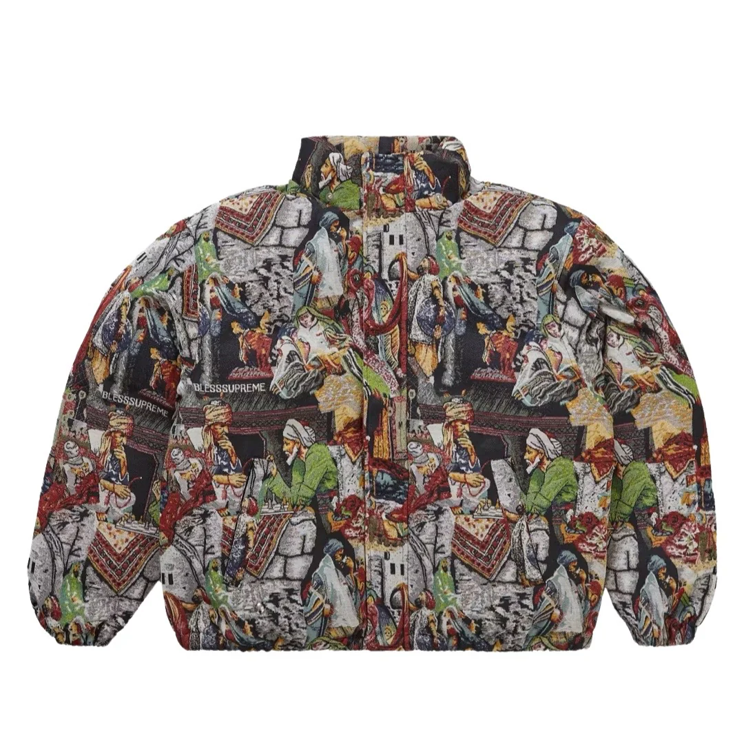 Supreme Bless Tapestry Puffer Jacket - Image 3