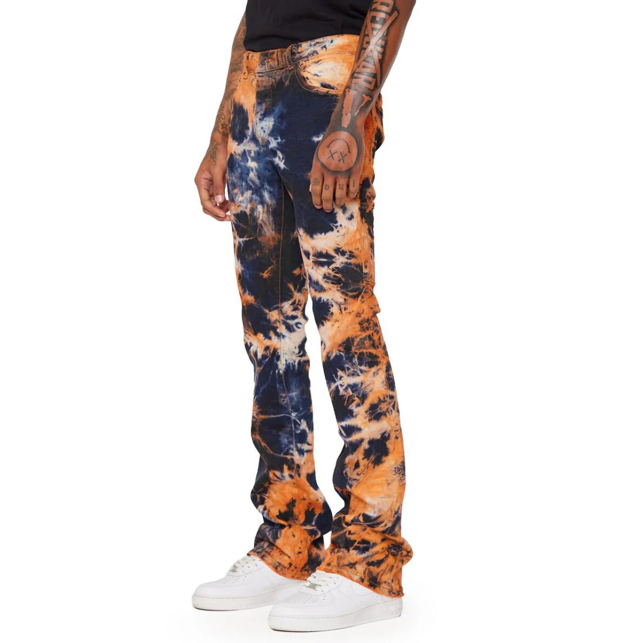 Valabasas “Spiral Galaxy” Stacked Arancia Jeans - Image 2