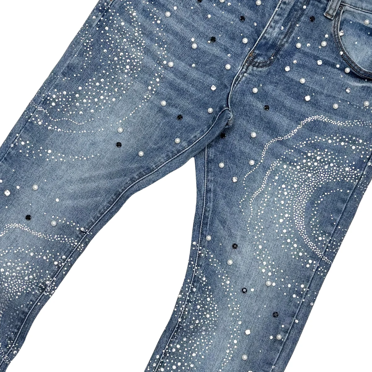 Vicious “Waves” Pearl Flare Jeans - Image 3